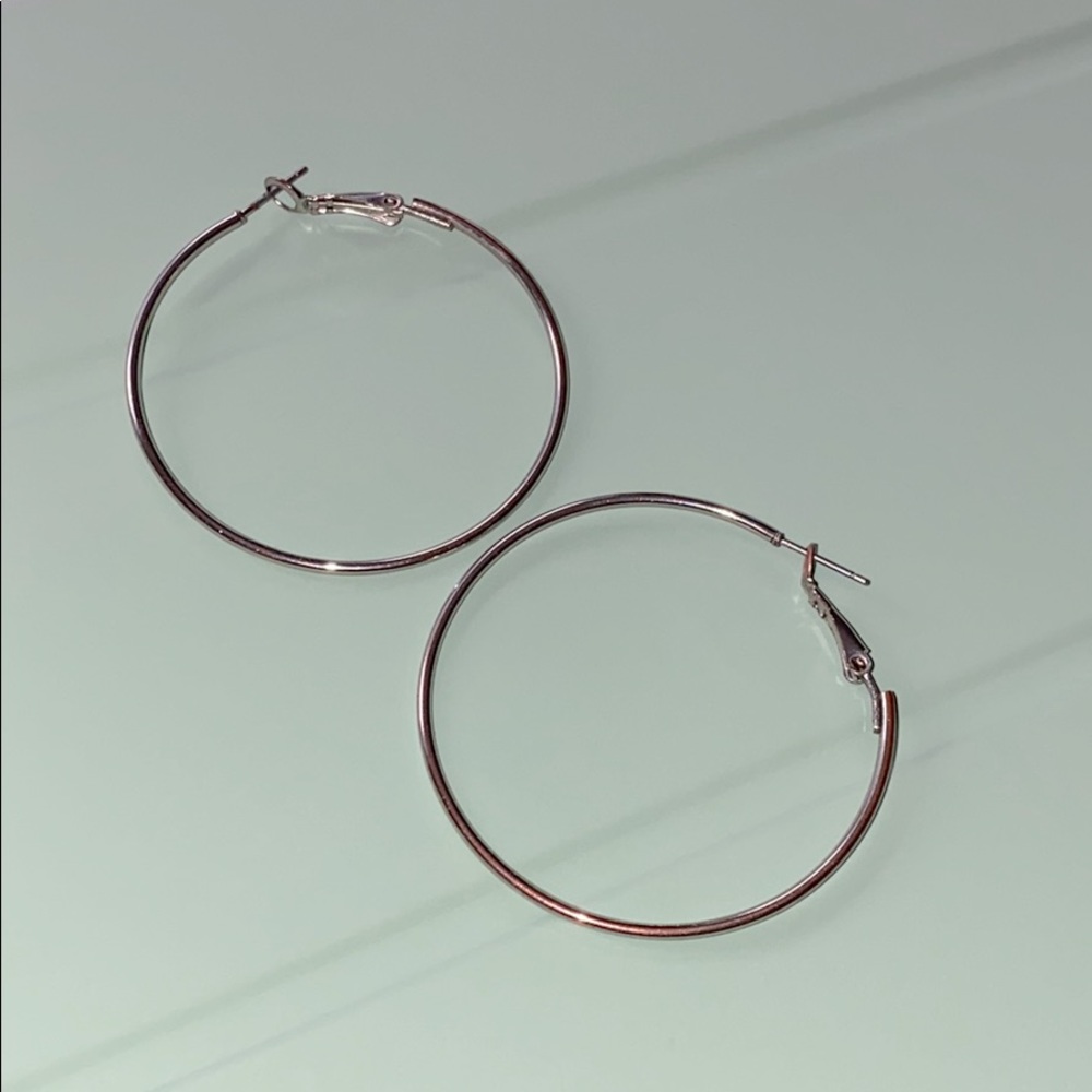 Silver Hoops